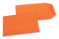 Farbigen Flachbeutel - Orange, 85 x 125 mm | Briefumschlaegebestellen.de